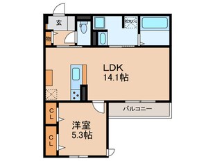 仮）平野区平野西６丁目ＰＪ A棟の物件間取画像